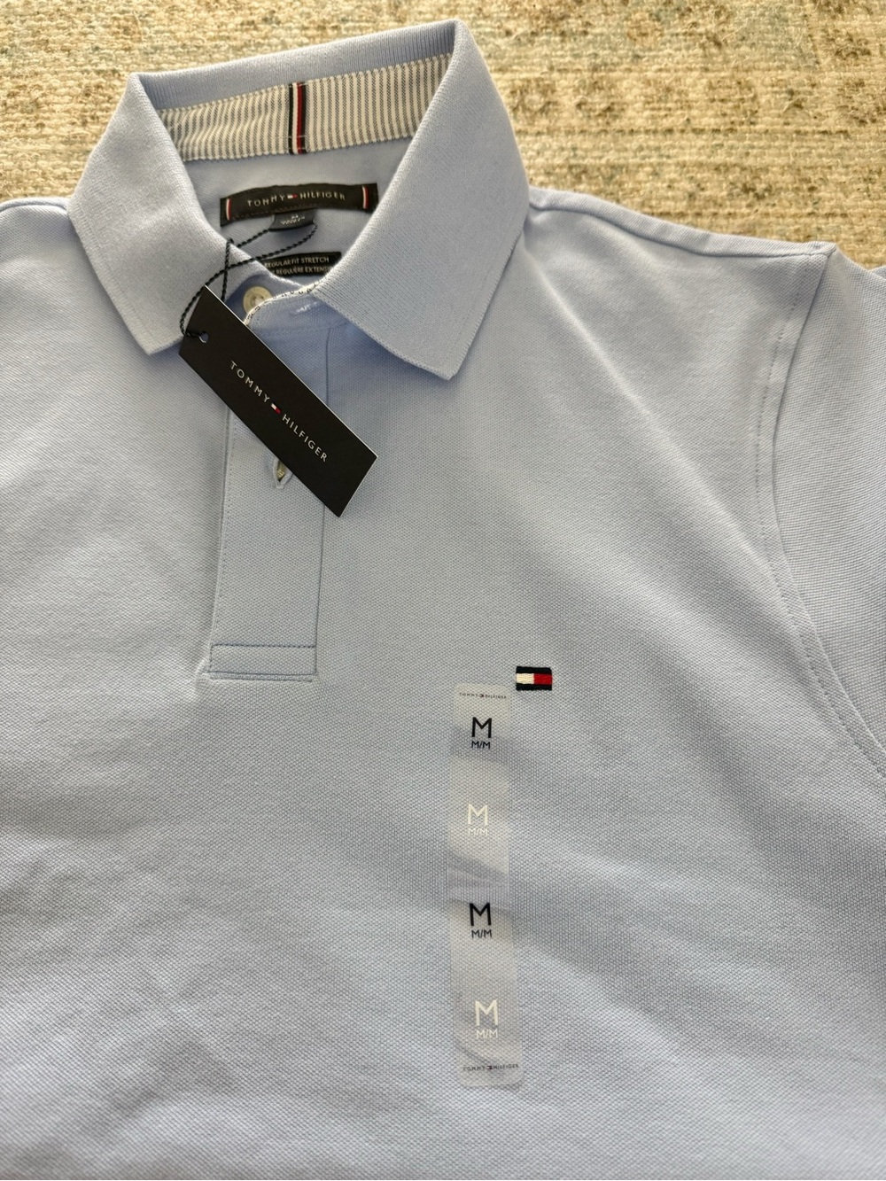 tommy hilfiger Polo Shirt light blue men M